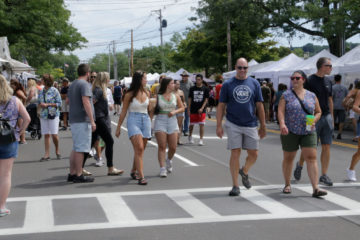 People at a summer festival