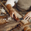 Artistic Woodworker's Hands