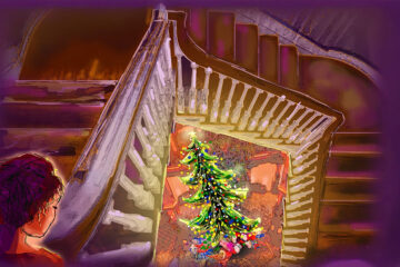 Maggie sees the Christmas Tree